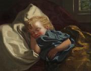 John George Brown Sleeping Angel Sweden oil painting artist